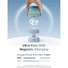 Ασύρματο φορτιστή 2 σε 1 UGREEN W752, μέγιστη ισχύς 35 W, MagFlow 25 W Qi2, USB-C, Γκρι