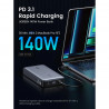 Φορητή μπαταρία UGREEN PB205, 25000mAh, PD 3.1 145W, ψηφιακή οθόνη LED, κατάλληλη για αεροπορικά ταξίδια, USB-C, Γκρι
