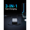 Φορητή μπαταρία UGREEN PB205, 25000mAh, PD 3.1 145W, ψηφιακή οθόνη LED, κατάλληλη για αεροπορικά ταξίδια, USB-C, Γκρι