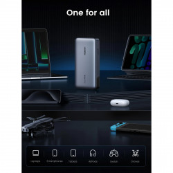 Φορητή μπαταρία UGREEN PB205, 25000mAh, PD 3.1 145W, ψηφιακή οθόνη LED, κατάλληλη για αεροπορικά ταξίδια, USB-C, Γκρι