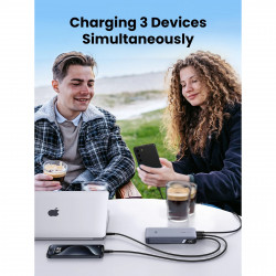 Φορητή μπαταρία UGREEN PB720, 20000mAh, PD 3.0 100W, ψηφιακή οθόνη LED, κατάλληλη για αεροπορικά ταξίδια, USB-C, Γκρι
