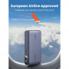 Φορητή μπαταρία UGREEN PB720, 20000mAh, PD 3.0 100W, ψηφιακή οθόνη LED, κατάλληλη για αεροπορικά ταξίδια, USB-C, Γκρι