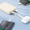 Φορητή μπαταρία UGREEN PB505, 20000mAh, PD 3.0 22,5W, Ενσωματωμένο καλώδιο, Ψηφιακή ένδειξη LED, Κατάλληλη για αεροπορικά ταξίδια, Γκρι