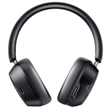 Ασύρματα ακουστικά UGREEN HiTune ANC Max5c HP203, Έως 75 ώρες, Spatial Audio, Hi-Res, Υβριδική ακουστική απομόνωση ANC, Αναδιπλούμενα, Μαύρα