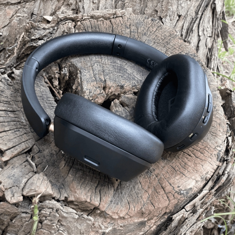 Ασύρματα ακουστικά UGREEN HiTune ANC Max5c HP203, Έως 75 ώρες, Spatial Audio, Hi-Res, Υβριδική ακουστική απομόνωση ANC, Αναδιπλούμενα, Μαύρα