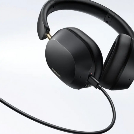 Ασύρματα ακουστικά UGREEN HiTune ANC Max5c HP203, Έως 75 ώρες, Spatial Audio, Hi-Res, Υβριδική ακουστική απομόνωση ANC, Αναδιπλούμενα, Μαύρα