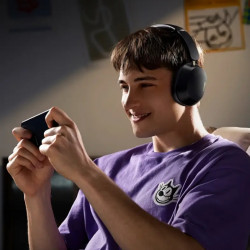 Ασύρματα ακουστικά UGREEN HiTune ANC Max5c HP203, Έως 75 ώρες, Spatial Audio, Hi-Res, Υβριδική ακουστική απομόνωση ANC, Αναδιπλούμενα, Μαύρα