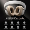 Ασύρματα ακουστικά UGREEN HiTune ANC Max5c HP203, Έως 75 ώρες, Spatial Audio, Hi-Res, Υβριδική ακουστική απομόνωση ANC, Αναδιπλούμενα, Λευκό
