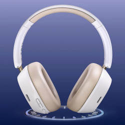 Ασύρματα ακουστικά UGREEN HiTune ANC Max5c HP203, Έως 75 ώρες, Spatial Audio, Hi-Res, Υβριδική ακουστική απομόνωση ANC, Αναδιπλούμενα, Λευκό