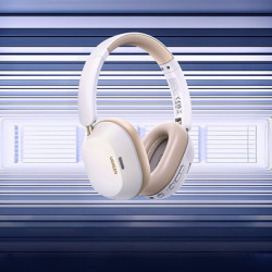 Ασύρματα ακουστικά UGREEN HiTune ANC Max5c HP203, Έως 75 ώρες, Spatial Audio, Hi-Res, Υβριδική ακουστική απομόνωση ANC, Αναδιπλούμενα, Λευκό