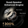 Ασύρματα ακουστικά UGREEN ANC HP206 StudioPro, Έως 120 ώρες, Hi-Res, LDAC, Spatial Audio, Λειτουργία παιχνιδιού, 8 λειτουργίες ισοσταθμιστή, Γρήγορη φόρτιση, Μαύρο
