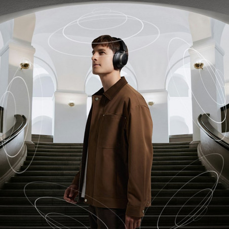 Ασύρματα ακουστικά UGREEN ANC HP206 StudioPro, Έως 120 ώρες, Hi-Res, LDAC, Spatial Audio, Λειτουργία παιχνιδιού, 8 λειτουργίες ισοσταθμιστή, Γρήγορη φόρτιση, Μαύρο