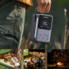 Φορητή μπαταρία UGREEN PB770, 48.000 mAh, 300 W, LiFePO4, USB-C/A, φως LED με λειτουργίες, λαβή, Γκρι