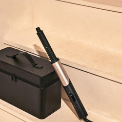 Συσκευή styling και στεγνώματος 8 σε 1 Silk'n SilkyAir Flex SIF8PE1001, 1300 W, Αυτόματη δημιουργία μπούκλων και ρύθμιση θερμοκρασίας, 39-90 °C, 3 ταχύτητες, Αυτοκαθαρισμός, Ιονισμός, Μαύρο/χρυσό