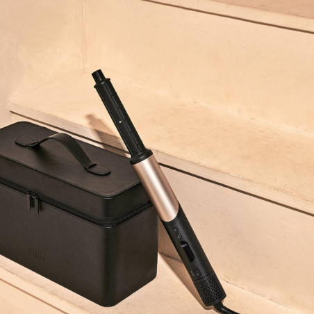 Συσκευή styling και στεγνώματος 8 σε 1 Silk'n SilkyAir Flex SIF8PE1001, 1300 W, Αυτόματη δημιουργία μπούκλων και ρύθμιση θερμοκρασίας, 39-90 °C, 3 ταχύτητες, Αυτοκαθαρισμός, Ιονισμός, Μαύρο/χρυσό