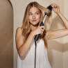 Συσκευή styling και στεγνώματος 8 σε 1 Silk'n SilkyAir Flex SIF8PE1001, 1300 W, Αυτόματη δημιουργία μπούκλων και ρύθμιση θερμοκρασίας, 39-90 °C, 3 ταχύτητες, Αυτοκαθαρισμός, Ιονισμός, Μαύρο/χρυσό