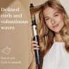 Συσκευή styling και στεγνώματος 8 σε 1 Silk'n SilkyAir Flex SIF8PE1001, 1300 W, Αυτόματη δημιουργία μπούκλων και ρύθμιση θερμοκρασίας, 39-90 °C, 3 ταχύτητες, Αυτοκαθαρισμός, Ιονισμός, Μαύρο/χρυσό