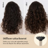 Συσκευή styling και στεγνώματος 8 σε 1 Silk'n SilkyAir Flex SIF8PE1001, 1300 W, Αυτόματη δημιουργία μπούκλων και ρύθμιση θερμοκρασίας, 39-90 °C, 3 ταχύτητες, Αυτοκαθαρισμός, Ιονισμός, Μαύρο/χρυσό