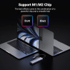 Σταθμός σύνδεσης 6 σε 1 UGREEN CM511, PD 100W, USB-C σε 3x USB-A/1xHDMI/1xSD/1xMicroSD, Έως 4K@60fps, Γκρι
