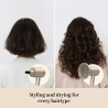 Στεγνωτήρας μαλλιών Silk'n SilkyAir Pro HDB3PE1001, 1600 W, 76 km/h, 18 λειτουργίες, Αυτόματος έλεγχος θερμοκρασίας, 39-98 °C, Ιονισμός, 3 εξαρτήματα, LED, Ροζ χρυσό