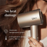 Στεγνωτήρας μαλλιών Silk'n SilkyAir Pro HDB3PE1001, 1600 W, 76 km/h, 18 λειτουργίες, Αυτόματος έλεγχος θερμοκρασίας, 39-98 °C, Ιονισμός, 3 εξαρτήματα, LED, Ροζ χρυσό