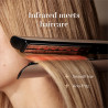 Σίδερο μαλλιών Silk'n SilkyStraight SIS1PE1001, 45 W, 12 ρυθμίσεις θερμοκρασίας, οθόνη LED, πλάκες τιτανίου, τεχνολογία υπέρυθρων, ιονισμός, 120-230 °C, μνήμη, ροζ χρυσό