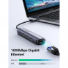 Σταθμός σύνδεσης 5 σε 1 UGREEN CM418, PD 100W, USB-C προς 1xUSB-C (PD)/2xUSB-A/1xHDMI/RJ45, 4K@30fps, Γκρι