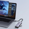 Πολυλειτουργικός προσαρμογέας 6 σε 1 UGREEN CM512, USB-C, 3x USB-A 3.0, HDMI, RJ45 LAN, USB-C PD, 4K@30Hz, Γκρι