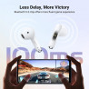 Ασύρματα ακουστικά UGREEN HiTune H5 TWS WS201, 6 ώρες, ακουστική απομόνωση ANC, IPX5, χειρισμός μέσω αφής, BT 5.3, Λευκό