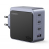 Φορτιστής UGREEN GaN X565, PD 3.0 100W, 3xUSB-C/1xUSB-A, τεχνολογία GaN, ,  Γκρι