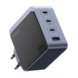 Φορτιστής UGREEN GaN X565, PD 3.0 100W, 3xUSB-C/1xUSB-A, τεχνολογία GaN, ,  Γκρι
