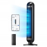 Ανεμιστήρας πύργου Dreo Tower Fan 413S, 35 W, 92 cm, 1961 m³/h, 8 ταχύτητες, 4 λειτουργίες, ταλάντωση, εφαρμογή για κινητά, φωνητικές εντολές, μαύρο