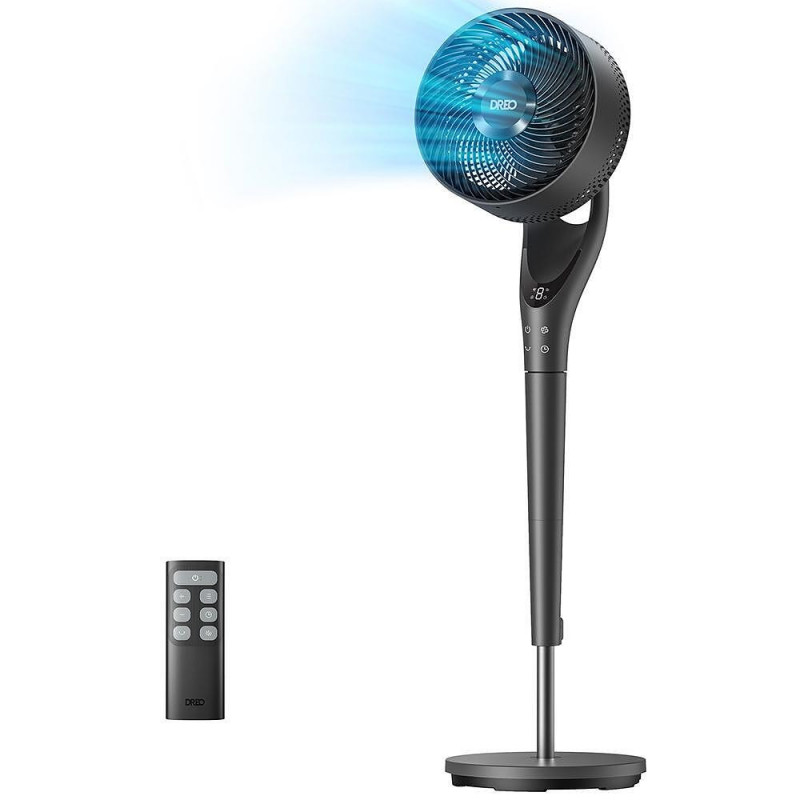 Ανεμιστήρας Dreo TurboPoly™ Fan 154, 36 W, 3 λειτουργίες, 9 ταχύτητες, οριζόντια ταλάντωση έως 120°, HyperSilent, μαύρος
