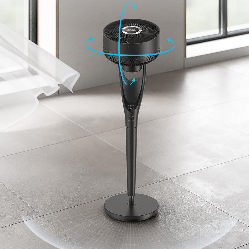 Ανεμιστήρας Dreo TurboPoly™ Fan 154, 36 W, 3 λειτουργίες, 9 ταχύτητες, οριζόντια ταλάντωση έως 120°, HyperSilent, μαύρος