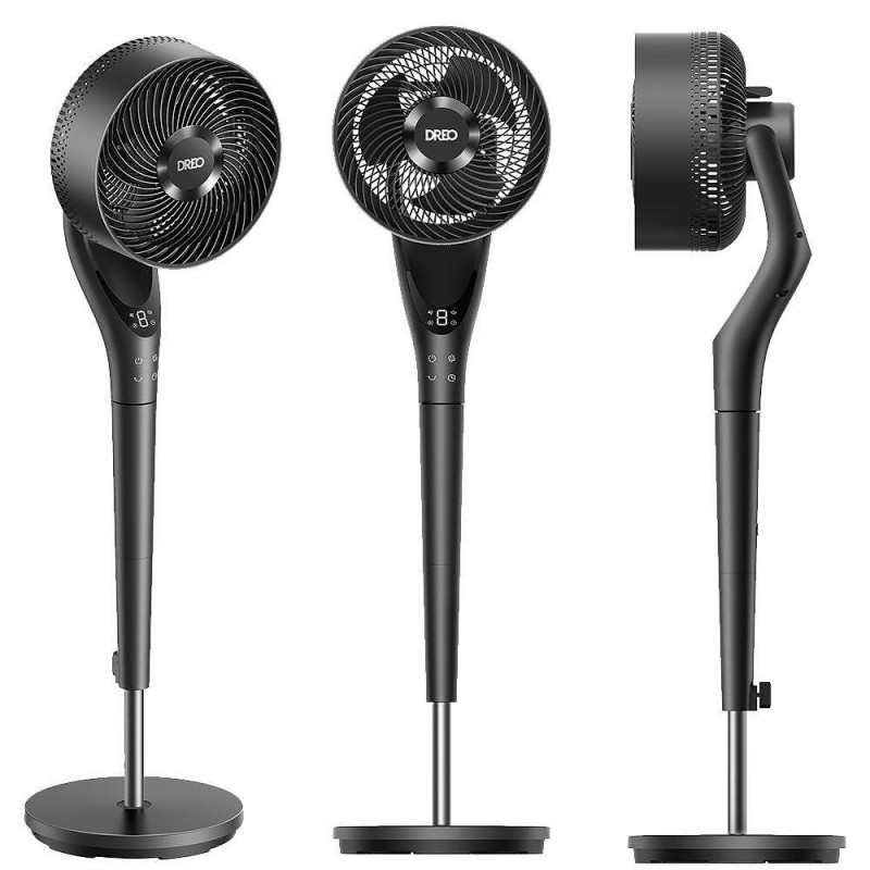 Ανεμιστήρας Dreo TurboPoly™ Fan 154, 36 W, 3 λειτουργίες, 9 ταχύτητες, οριζόντια ταλάντωση έως 120°, HyperSilent, μαύρος