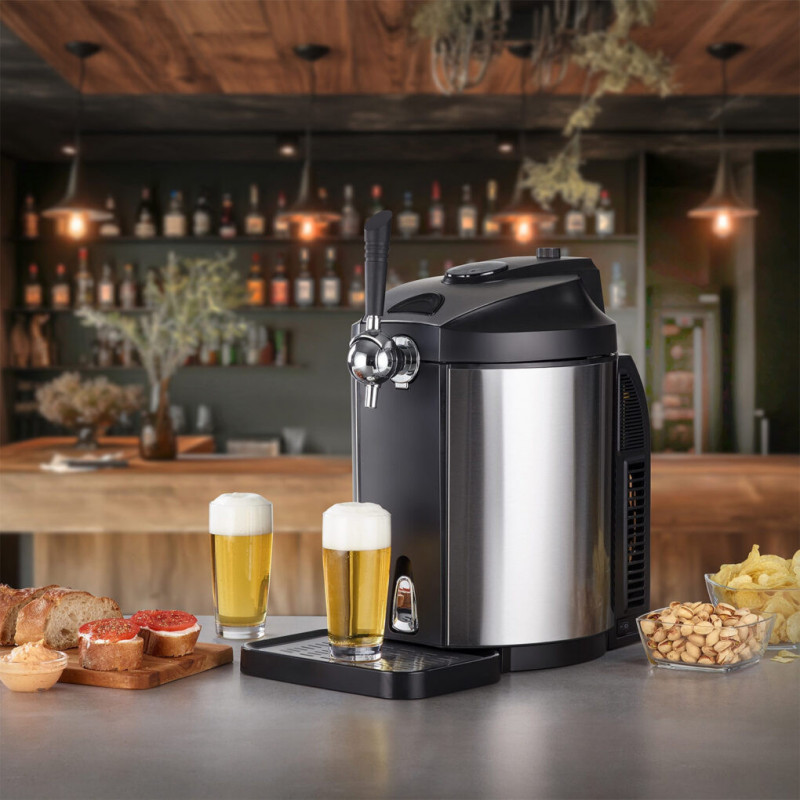 Ψυκτικός διανομέας μπύρας CASO BeerMaster, 5 λίτρα, μαύρος/ασημί