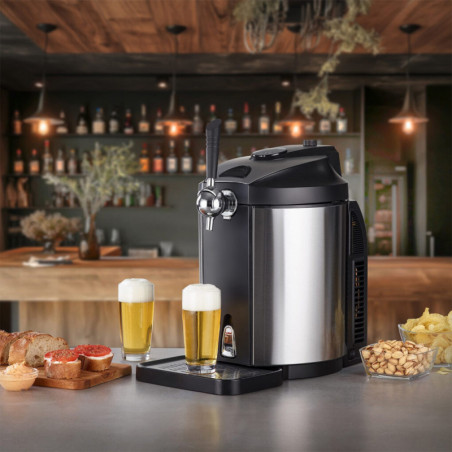Ψυκτικός διανομέας μπύρας CASO BeerMaster, 5 λίτρα, μαύρος/ασημί