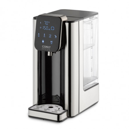 Διανομέας ζεστού νερού Caso HW 660 1879, 2600 W, 2,7 λίτρα, 7 ρυθμίσεις θερμοκρασίας, 40-100 °C, χειριστήριο αφής, φίλτρο, μαύρο/ανοξείδωτο