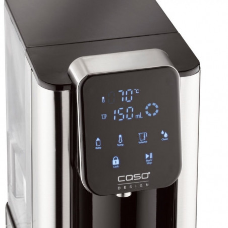 Διανομέας ζεστού νερού Caso HW 660 1879, 2600 W, 2,7 λίτρα, 7 ρυθμίσεις θερμοκρασίας, 40-100 °C, χειριστήριο αφής, φίλτρο, μαύρο/ανοξείδωτο