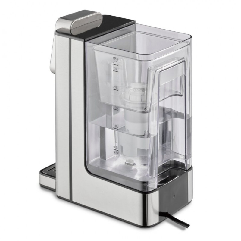Διανομέας ζεστού νερού Caso HW 660 1879, 2600 W, 2,7 λίτρα, 7 ρυθμίσεις θερμοκρασίας, 40-100 °C, χειριστήριο αφής, φίλτρο, μαύρο/ανοξείδωτο