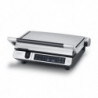 Ηλεκτρική ψησταριά 3 σε 1 Caso Germany SteakMaster Pro, 2000 W, 34 x 24 εκ., 80-240 °C, κεραμική επίστρωση, χρονοδιακόπτης, αφής χειριστήριο, ανοξείδωτο/μαύρο