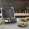 Ηλεκτρική ψησταριά 3 σε 1 Caso Germany SteakMaster Pro, 2000 W, 34 x 24 εκ., 80-240 °C, κεραμική επίστρωση, χρονοδιακόπτης, αφής χειριστήριο, ανοξείδωτο/μαύρο