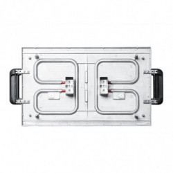 Ηλεκτρική ψησταριά με κινητές πλάκες Gastroback Advanced Pro 42523, 2300 W, 50 × 30 cm, 90–240 °C, Λεία/ραβδωτή, Αντικολλητική, Δίσκος συλλογής λίπους, Μαύρο/ανοξείδωτο