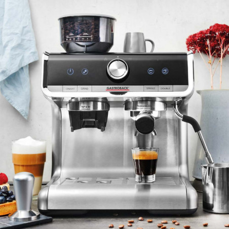 Μηχανή εσπρέσο Gastroback Espresso Barista Pro 42616, 1550 W, 15 bar, 2,8 l, ULKA, PID, 30 βαθμοί άλεσης, ανοξείδωτο