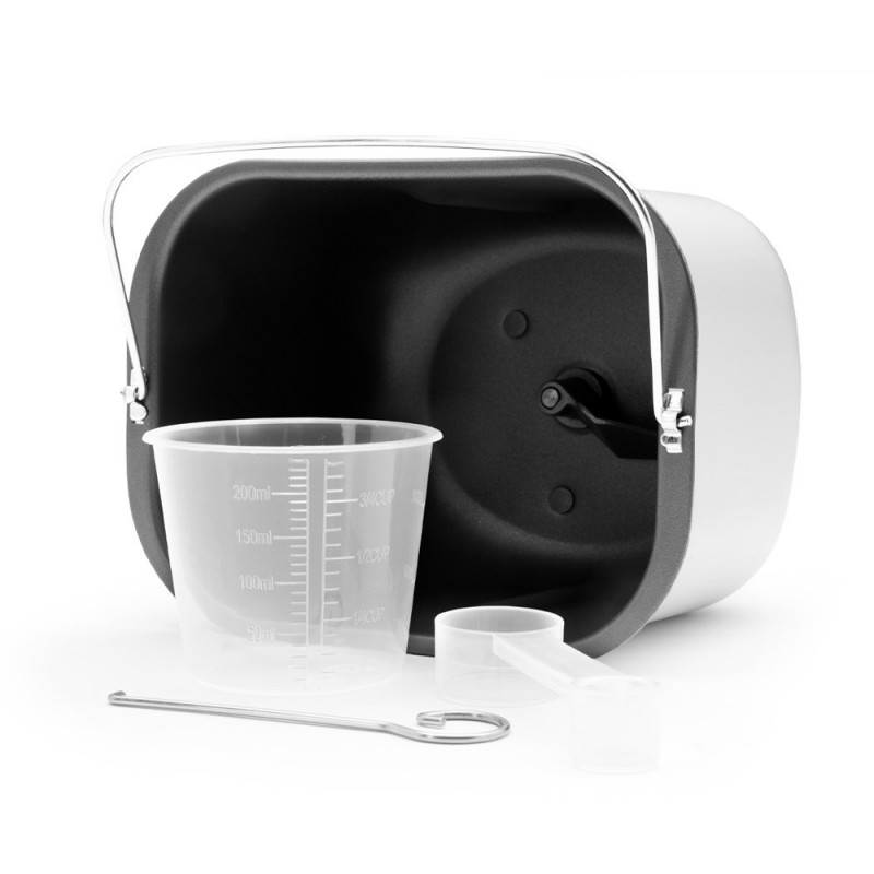 Φούρνος ψωμιού Gastroback Design Pro 42822, 500 W, 500-750-1000 γρ., 19 προγράμματα, Αντικολλητικό δοχείο, 7 είδη ψωμιού, 3 επίπεδα ψησίματος, Μαύρο