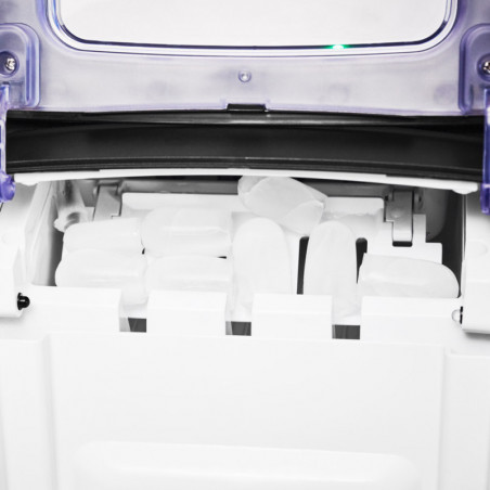 Παγομηχανή Gastroback Bartender Pro 41143, 145 W, 15 kg/24 ώρες, 2,8 λίτρα, 2 μεγέθη, R600a, LED, χωρίς CFC, ανοξείδωτο/μαύρο