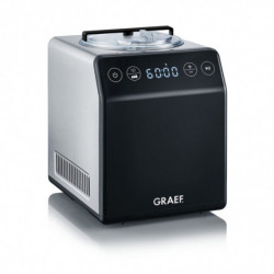 Παγωτομηχανή 2 σε 1 Graef IM706, 180 W, 2 λίτρα, 4 προγράμματα, από -18 °C έως -35 °C, οθόνη αφής, μαύρο
