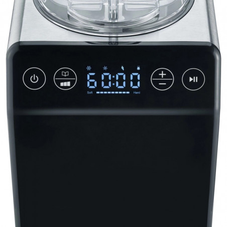 Παγωτομηχανή 2 σε 1 Graef IM706, 180 W, 2 λίτρα, 4 προγράμματα, από -18 °C έως -35 °C, οθόνη αφής, μαύρο