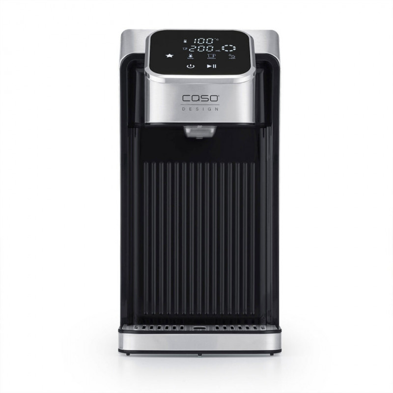 Θερμοσίφωνας Caso HW 770 Advanced, 2600 W, 2,7 λίτρα, 13 ρυθμίσεις θερμοκρασίας, 40-100 °C, μνήμη, οθόνη αφής, φίλτρο, μαύρο/ανοξείδωτο