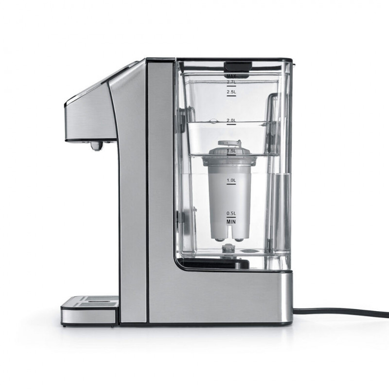 Θερμοσίφωνας Caso HW 770 Advanced, 2600 W, 2,7 λίτρα, 13 ρυθμίσεις θερμοκρασίας, 40-100 °C, μνήμη, οθόνη αφής, φίλτρο, μαύρο/ανοξείδωτο